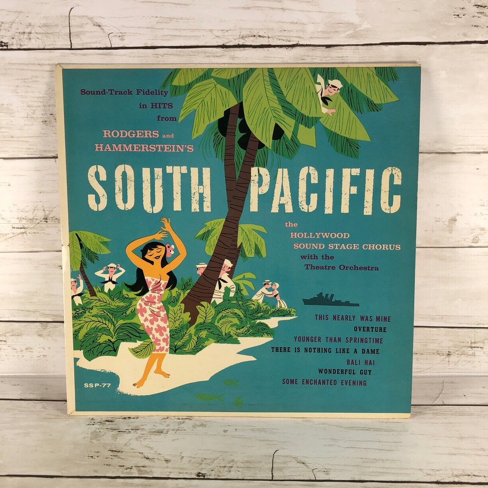 South Pacific Music Man Vinyl Record Somerset SF-77 Broadway Hits Fidelity